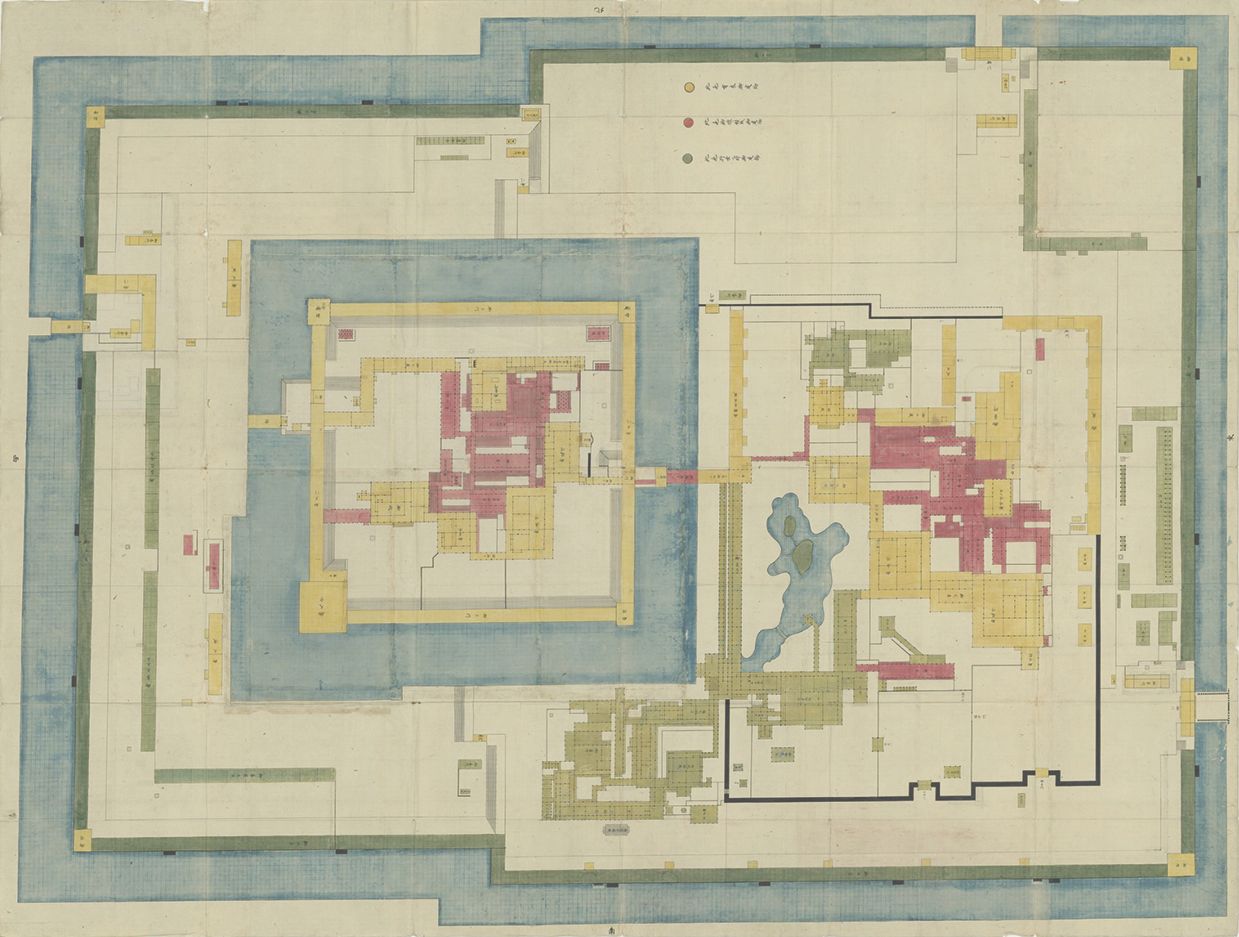 二条御城中絵図