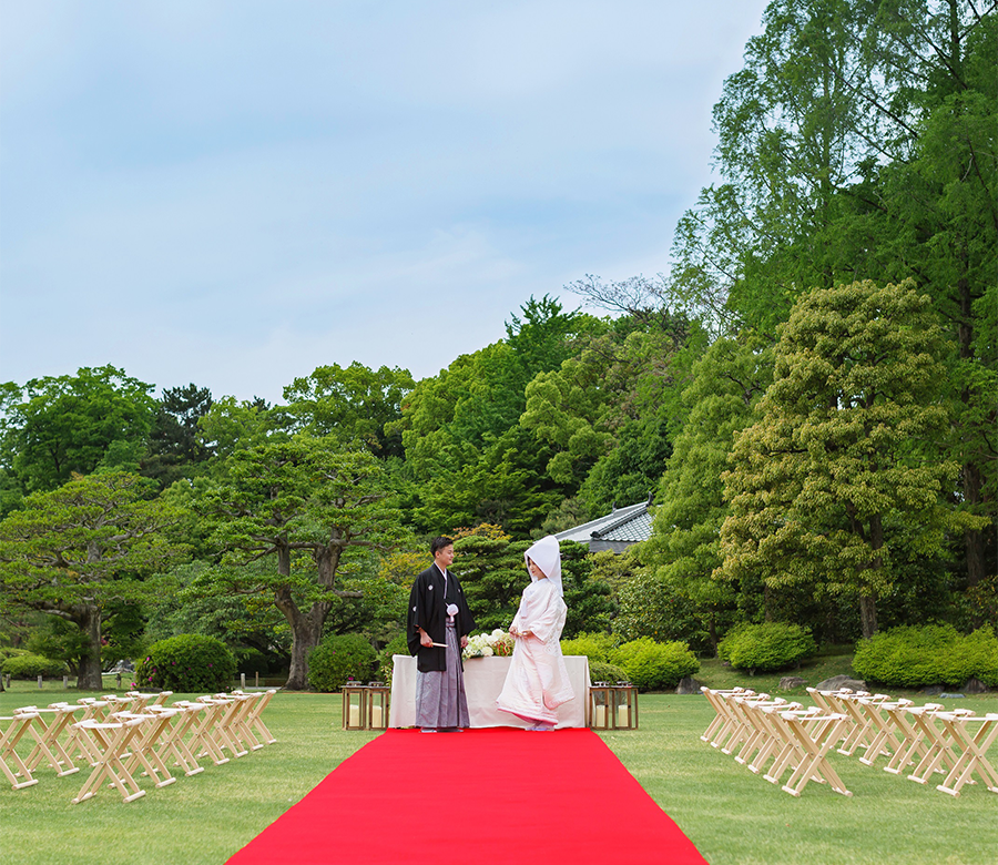 Wedding ceremonies held at World Heritage Site Nijo-jo Castle2