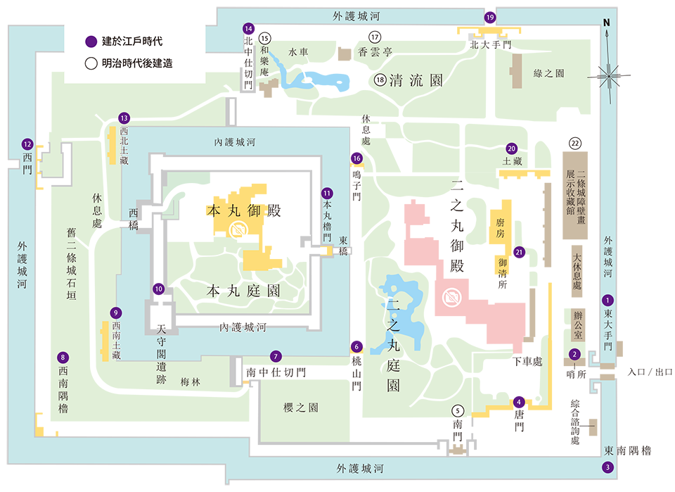 城內文化遺產和設施MAP