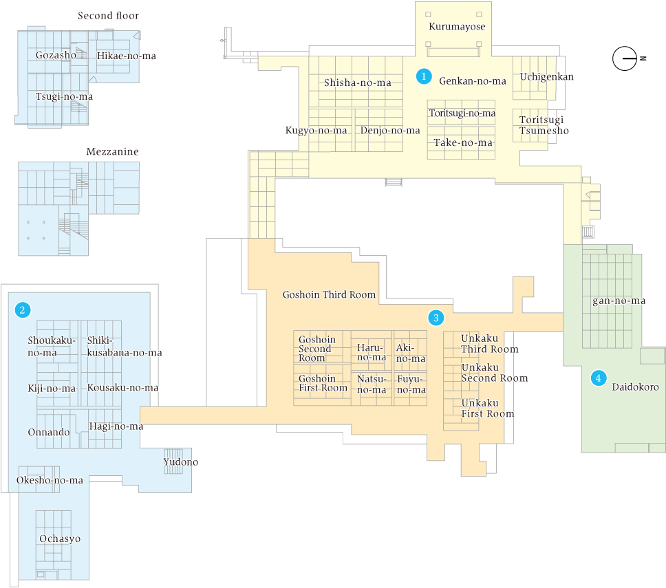 Honmaru-goten Palace MAP