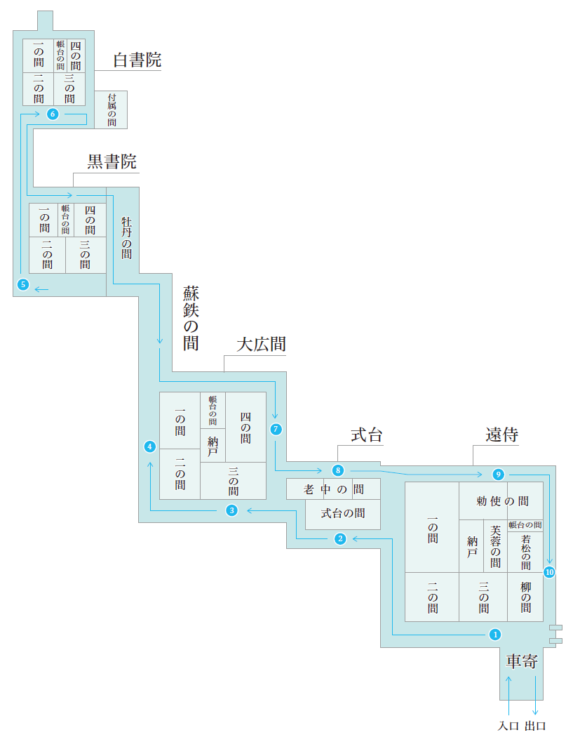 二の丸御殿MAP